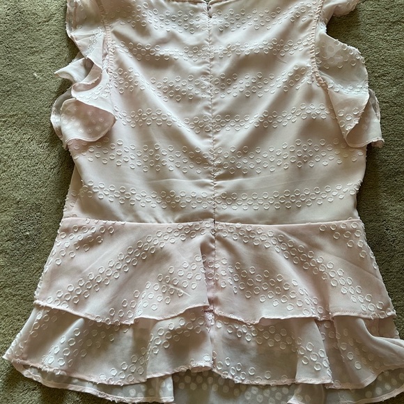 Banana Republic Cream Ruffled Peplum Blouse - Picture 3 of 6
